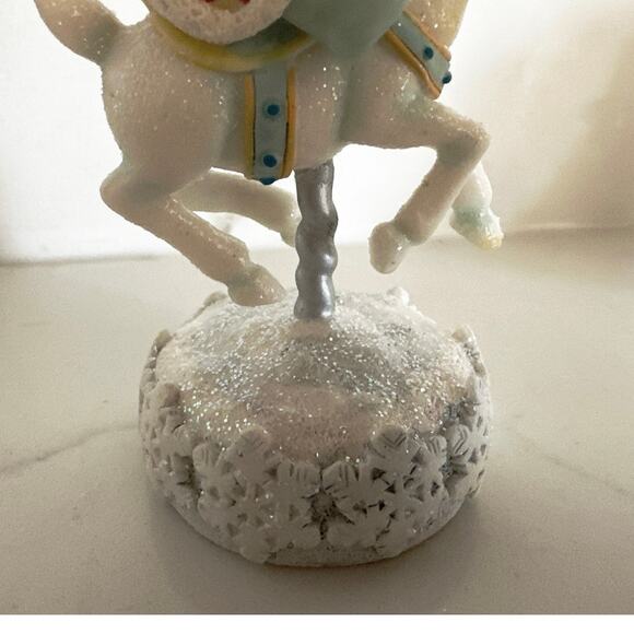 Cherished Teddies 118760 FROSTY FUN Riding Reindeer Carousel Avon Exclusive 2005 - Picture 3 of 6